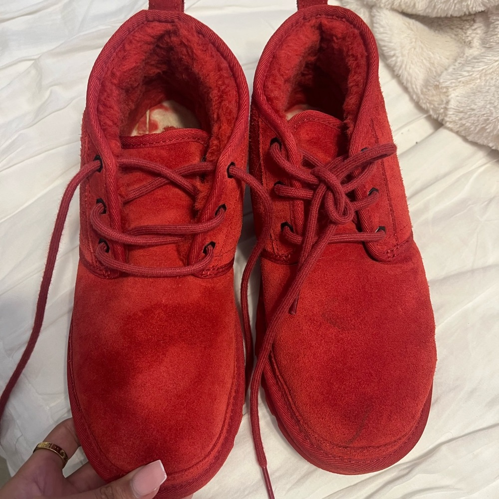 red ugg boots
